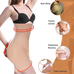 Florea - Magic Seamless High Waist body shaper - Beige & Black-007 (FREE SIZE)