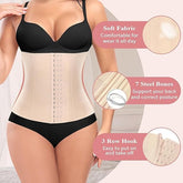 Florea - Women & Girls Seamless Efffective Hook-Shapewear Tummy Belt - Beige -010