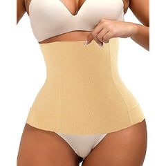 Florea - Postpartum Belly Band Waist Trainer Tummy Compression for Women- Beige -009