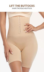 Florea - Seamless High Waist Corset for Flat Belly - Beige- 002