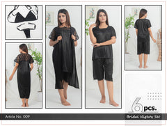 Florea - 6 Pcs Nighty Set - 009