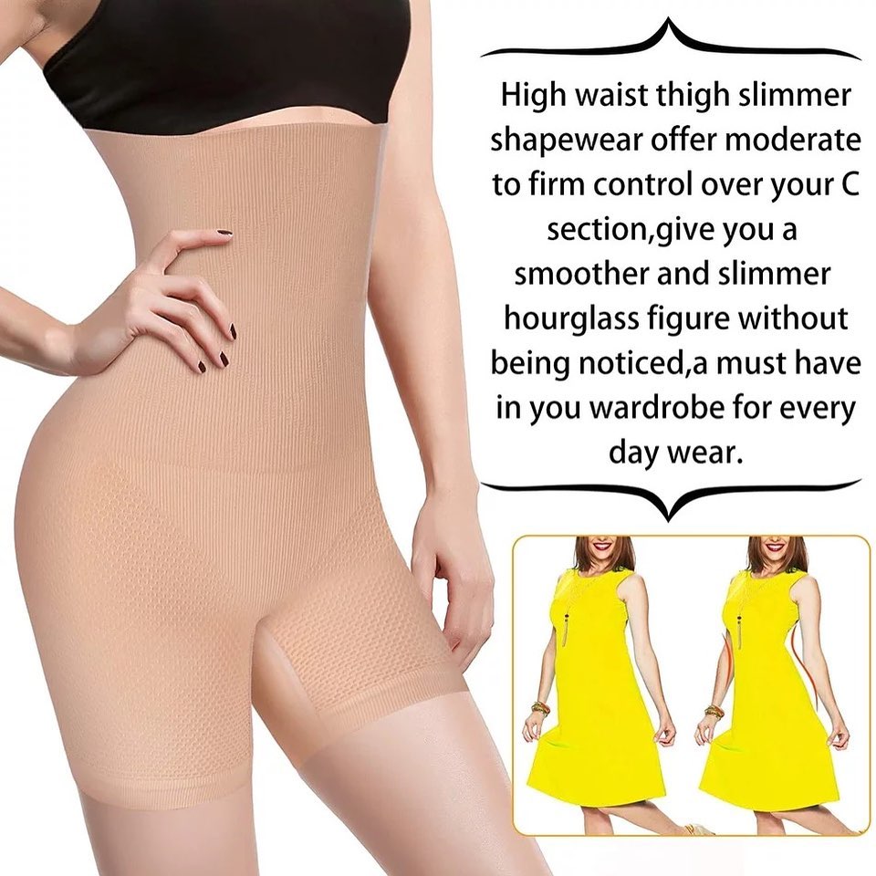 Florea -  Magic Seamless High Waist body shaper - Beige & Black-007 (FREE SIZE)