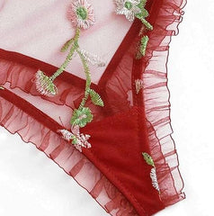 Florea Embroidered Lingerie Set 16136 -  Free Size