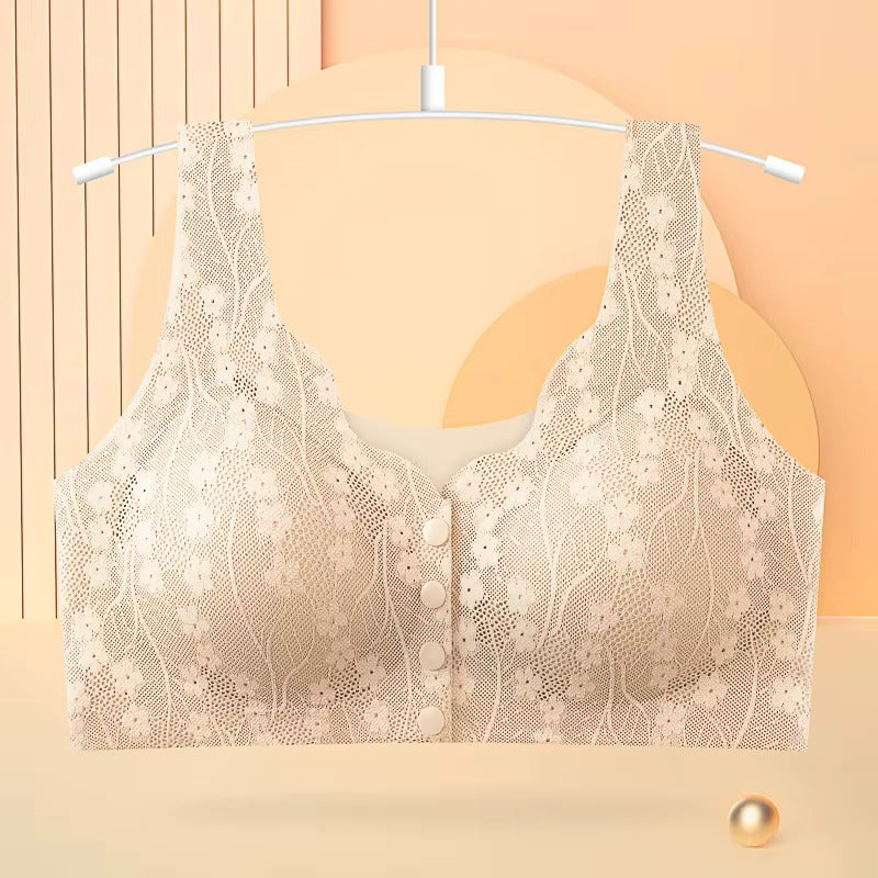 Florea EasyLatch Front Button Lace Bra