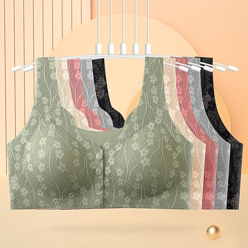 Florea EasyLatch Front Button Lace Bra