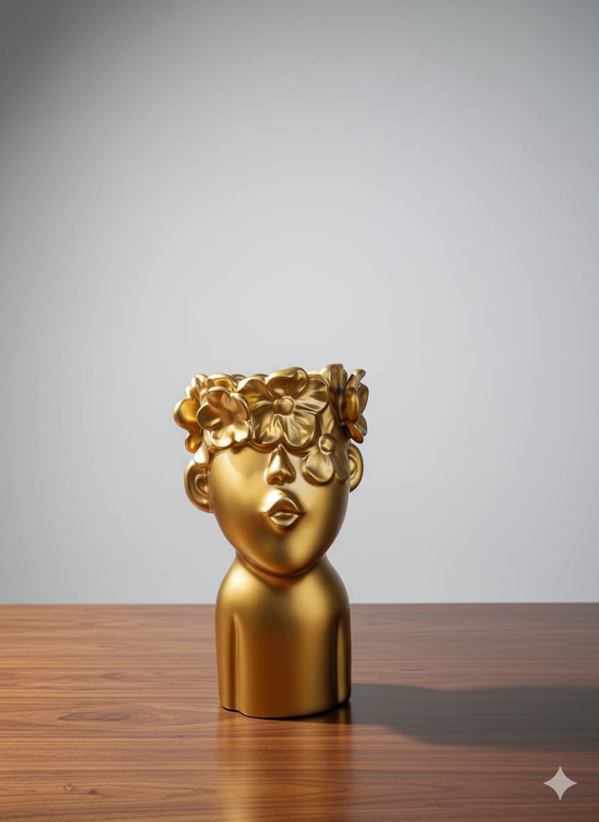Ceramic Face Sculpture vase
