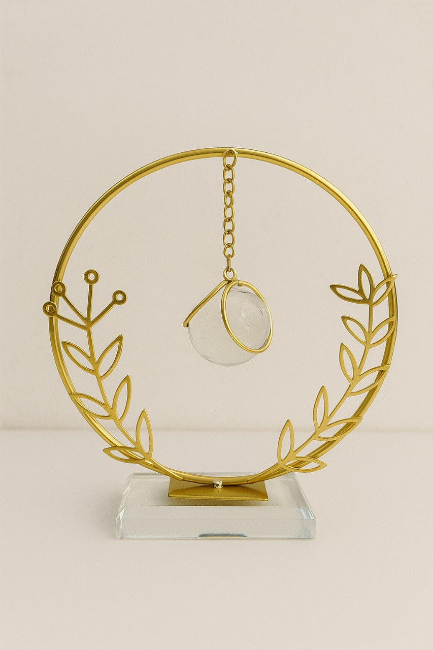 Crystal Hanging Globe Decor