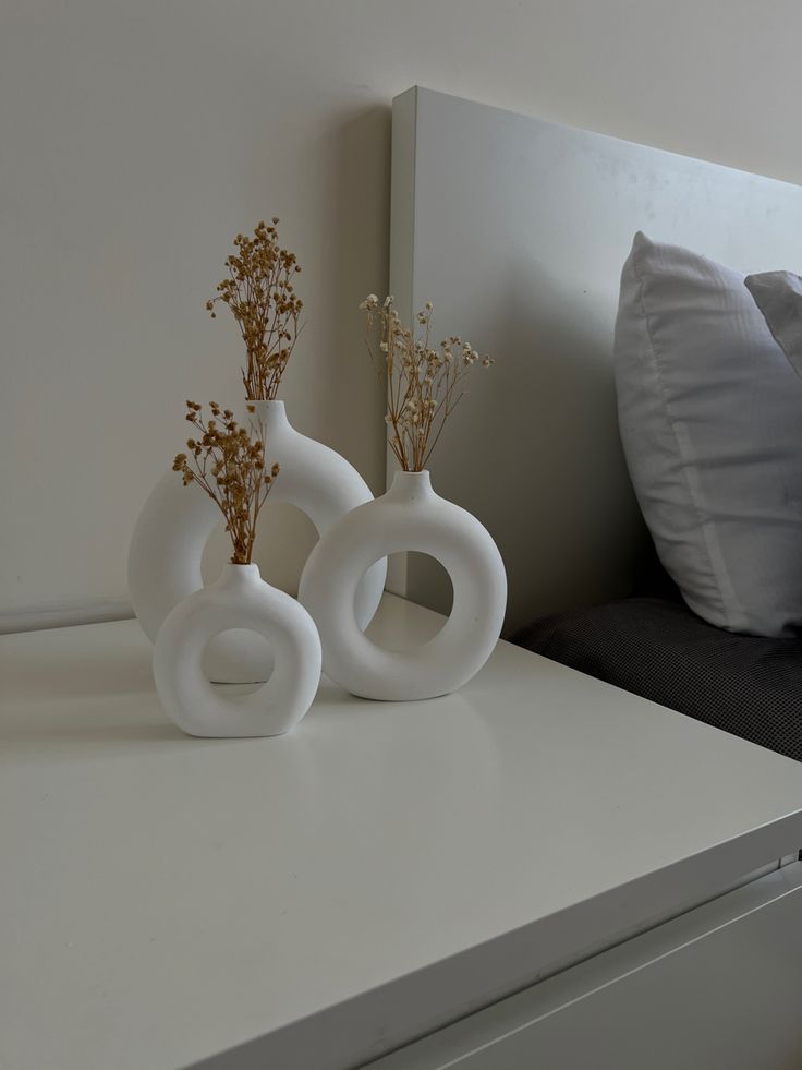 3 pcs Donut  Vase