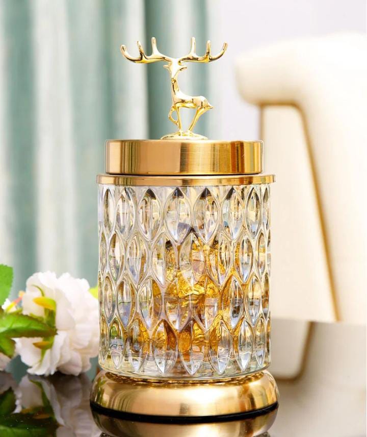 Cystral Glass Candy Jar